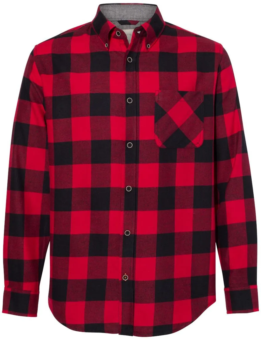 Weatherproof Vintage Brushed Flannel Long Sleeve Shirt 