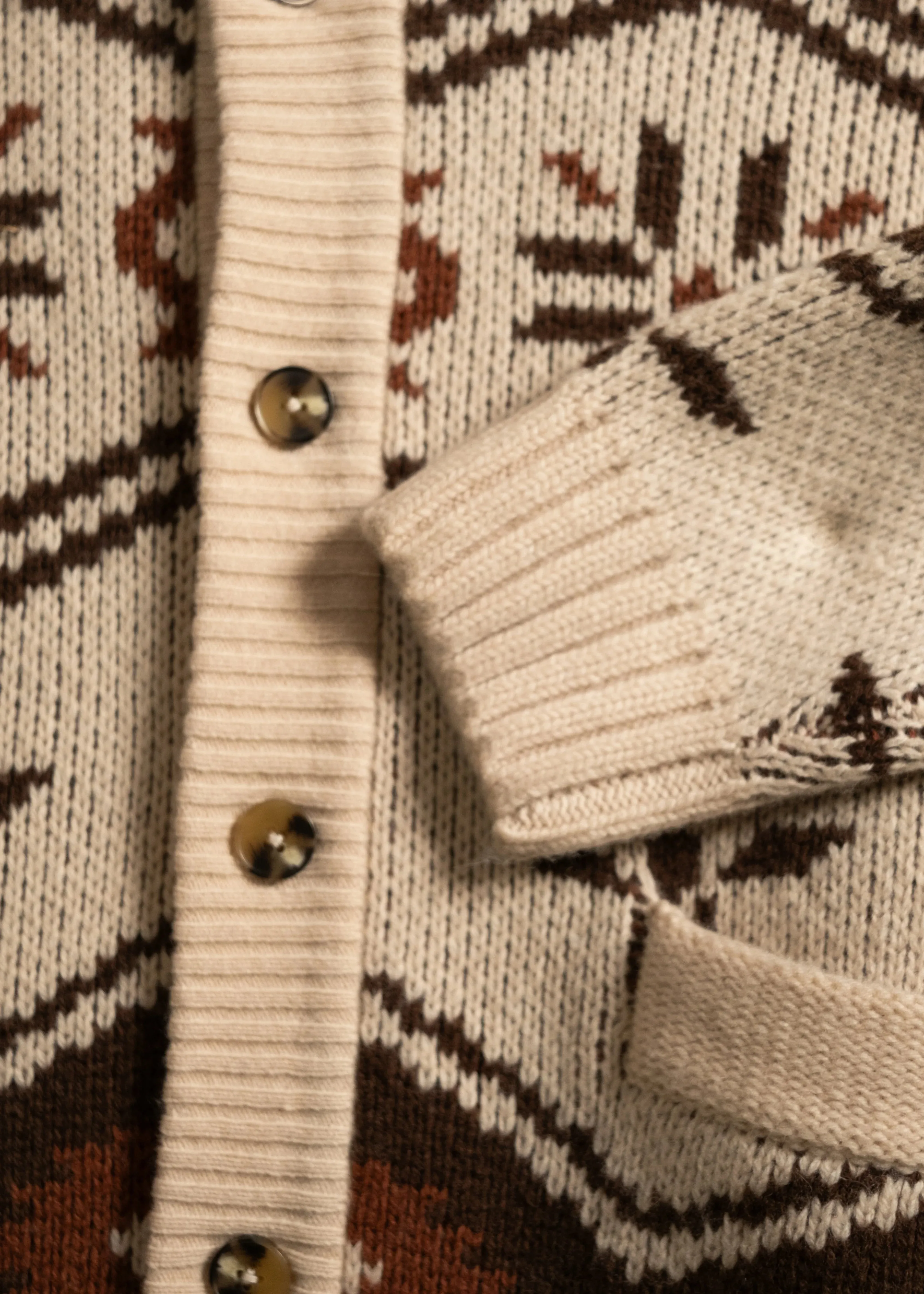 Wincha Shawl Collar Sweater - Natural