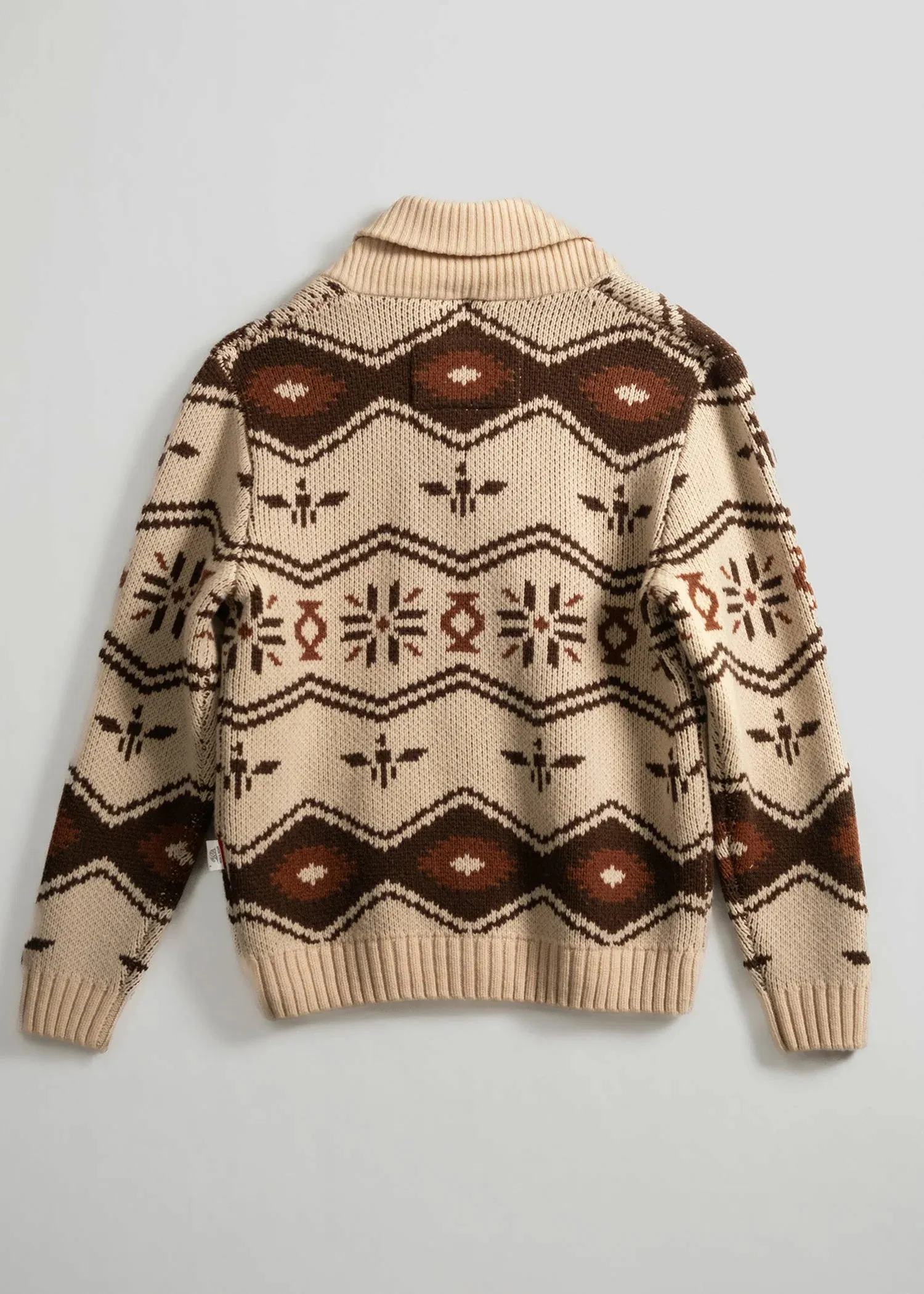 Wincha Shawl Collar Sweater - Natural