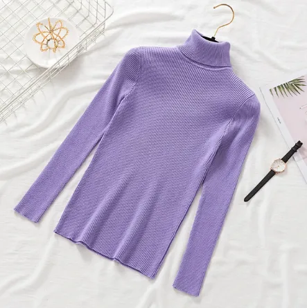 Women Turtleneck Sweaters Fashion Spring