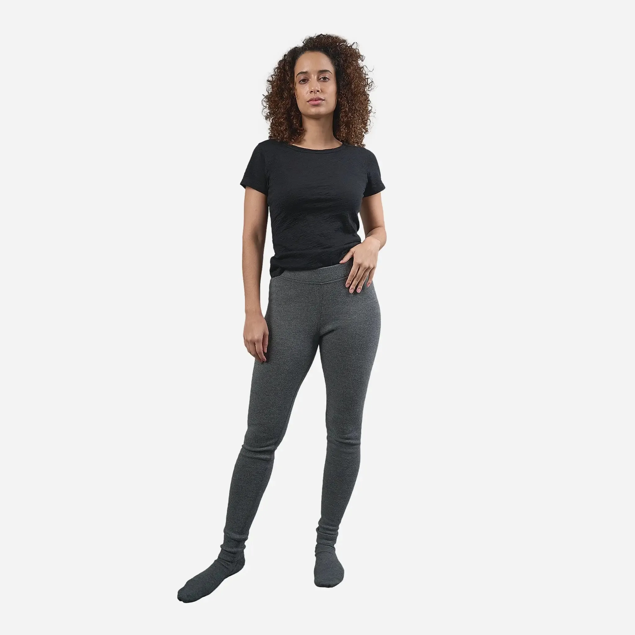 Women's Alpaca Wool Leggings: 420 Midweight