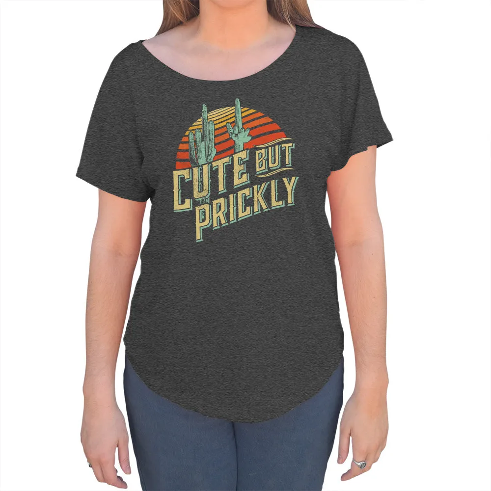 Women's Cute But Prickly Scoop Neck T-Shirt