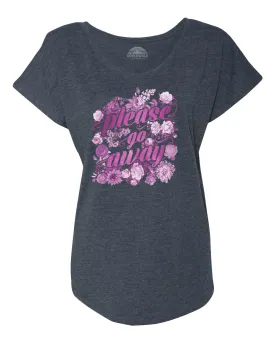 Women's Please Go Away - Introvert Shirt Scoop Neck T-Shirt
