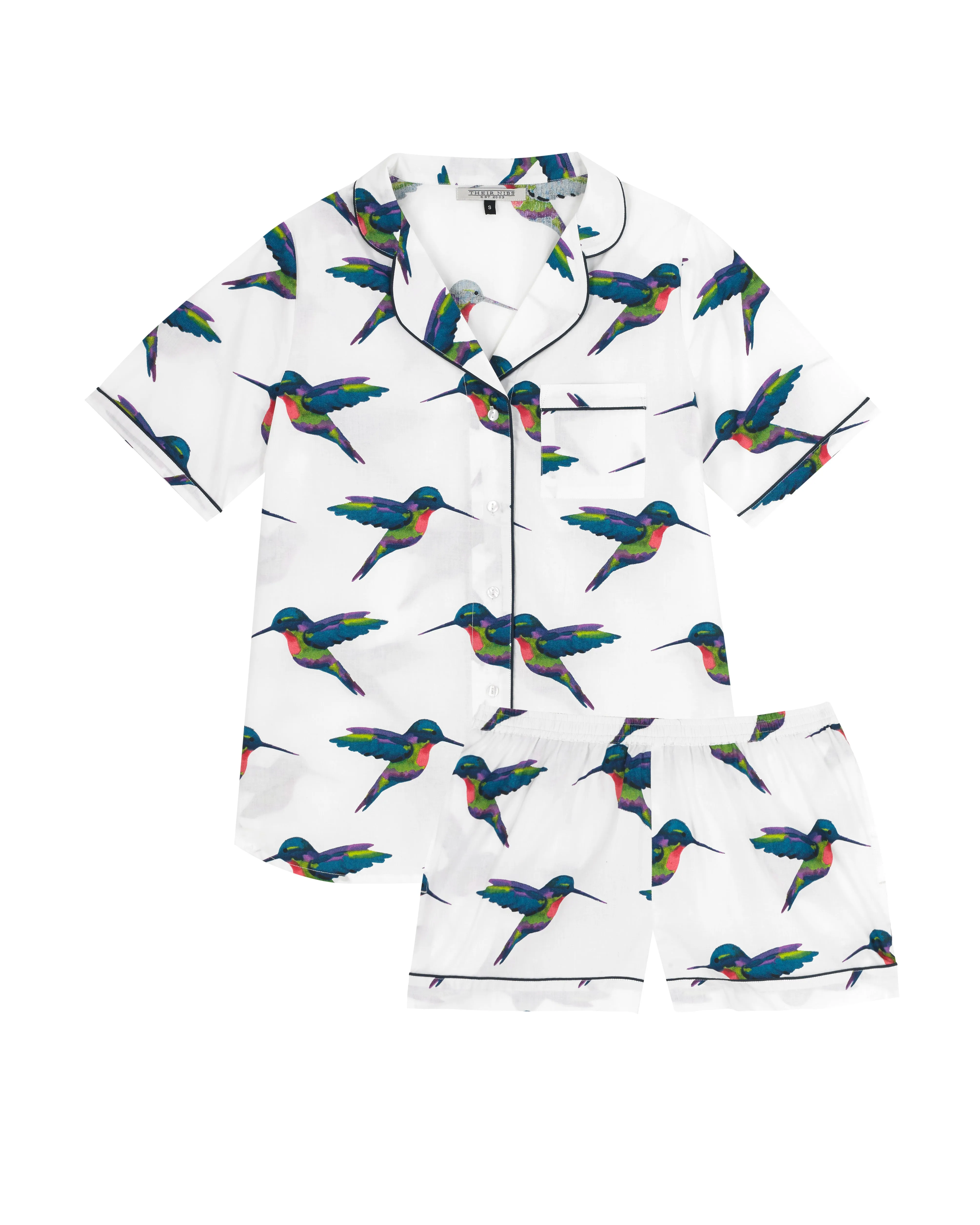 Womens Under-Bump Maternity Cotton Shorties White Hummingbird