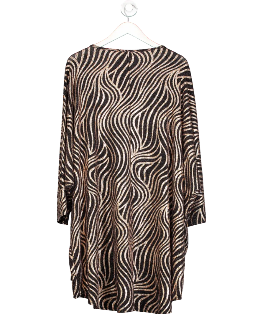 Yours Metallic Swirl Batwing Cardigan UK 30